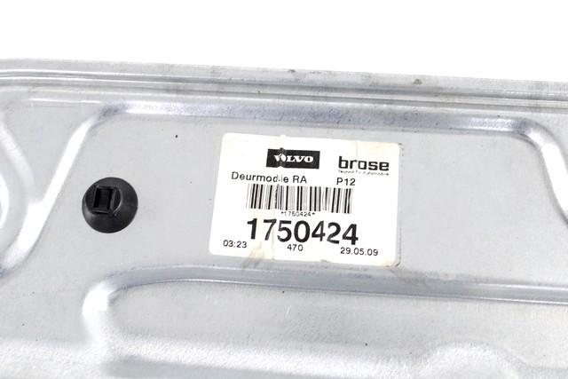 MEHANIZEM DVIGA ZADNJIH STEKEL  OEM N. 128504 SISTEMA ALZACRISTALLO PORTA POSTERIORE ELET ORIGINAL REZERVNI DEL VOLVO V50 545 R (2007 - 2012) DIESEL LETNIK 2009