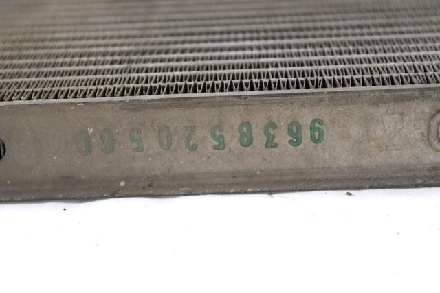 RADIATOR VODE OEM N. 9638520580 ORIGINAL REZERVNI DEL CITROEN C3 / PLURIEL MK1 (2002 - 09/2005) DIESEL LETNIK 2004