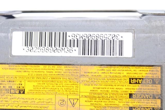 KIT AIRBAG KOMPLET OEM N. 19296 KIT AIRBAG COMPLETO ORIGINAL REZERVNI DEL TOYOTA RAV 4 A3 MK3 (2006 - 03/2009) DIESEL LETNIK 2006