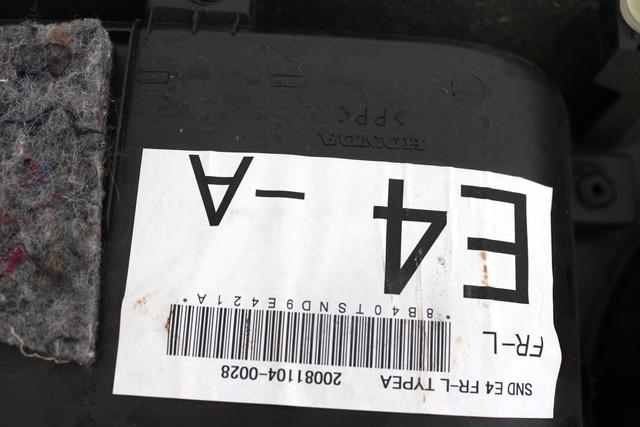 NOTRANJA OBLOGA SPREDNJIH VRAT OEM N. PNASTHDCIVICFDMK8BR4P ORIGINAL REZERVNI DEL HONDA CIVIC FN FK FD FA MK8 (2006 - 2012)IBRIDO (ELETRICO-BENZINA) LETNIK 2009