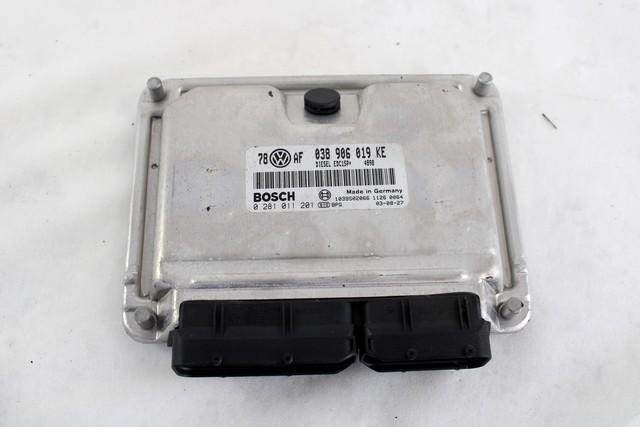 OSNOVNA KRMILNA ENOTA DDE / MODUL ZA VBRIZGAVANJE OEM N. 038906019KE ORIGINAL REZERVNI DEL VOLKSWAGEN PASSAT B5.5 3B3 3B6 3BG R BER/SW (11/2000 - 2005) DIESEL LETNIK 2004