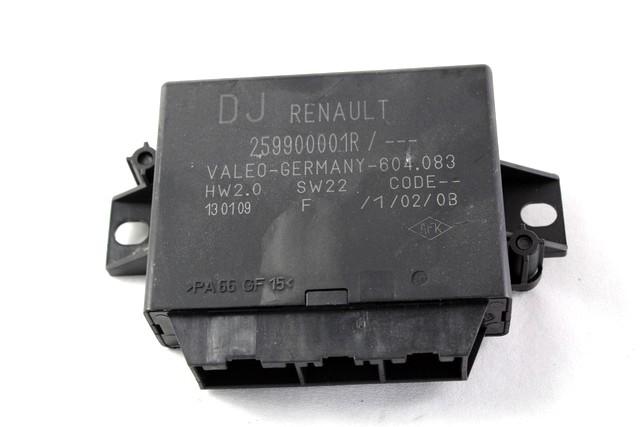 ECU PARKIRNI SENZORJI OEM N. 259900001R ORIGINAL REZERVNI DEL RENAULT MEGANE MK3 BZ0/1 B3 DZ0/1 KZ0/1 BER/SPORTOUR/ESTATE (2009 - 2015) DIESEL LETNIK 2009