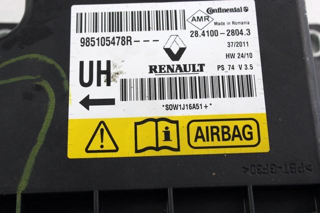 KIT AIRBAG KOMPLET OEM N. 31536 KIT AIRBAG COMPLETO ORIGINAL REZERVNI DEL RENAULT MEGANE MK3 BZ0/1 B3 DZ0/1 KZ0/1 BER/SPORTOUR/ESTATE (2009 - 2015) DIESEL LETNIK 2011