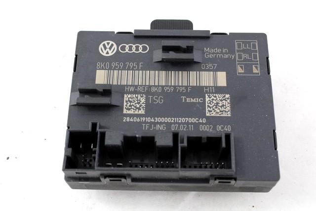 RACUNALNIK VRAT IN STEKEL OEM N. 8K0959795F ORIGINAL REZERVNI DEL AUDI Q5 8R B8 (10/2008 - 06/2012) DIESEL LETNIK 2011