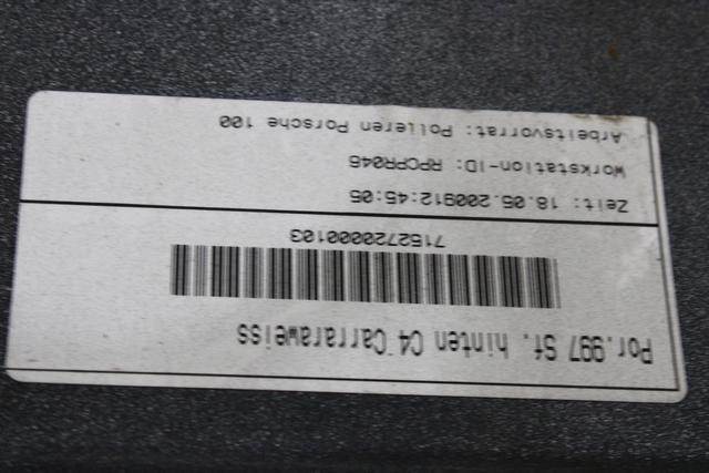 ZADNJI ODBIJAC OEM N. 99750541128 ORIGINAL REZERVNI DEL PORSCHE 911 997 R (2008 - 2012)BENZINA LETNIK 2008