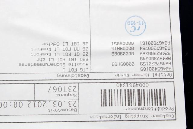 VRATNI PANEL OEM N. PNPSPMBCLASBW246BR5P ORIGINAL REZERVNI DEL MERCEDES CLASSE B W246 (2011 - 2018)DIESEL LETNIK 2012