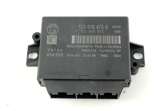 ECU PARKIRNI SENZORJI OEM N. 1Z0919475B ORIGINAL REZERVNI DEL SKODA OCTAVIA MK2 R 1Z5 BER/SW (2008 - 2012)DIESEL LETNIK 2009