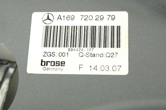 MEHANIZEM DVIGA SPREDNJIH STEKEL  OEM N. 18507 SISTEMA ALZACRISTALLO PORTA ANTERIORE ELETTR ORIGINAL REZERVNI DEL MERCEDES CLASSE B W245 T245 5P (2005 - 2011) DIESEL LETNIK 2007