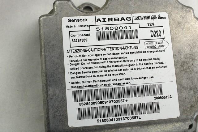 KIT AIRBAG KOMPLET OEM N. 28136 KIT AIRBAG COMPLETO ORIGINAL REZERVNI DEL LANCIA DELTA 844 MK3 (2008 - 2014) DIESEL LETNIK 2009