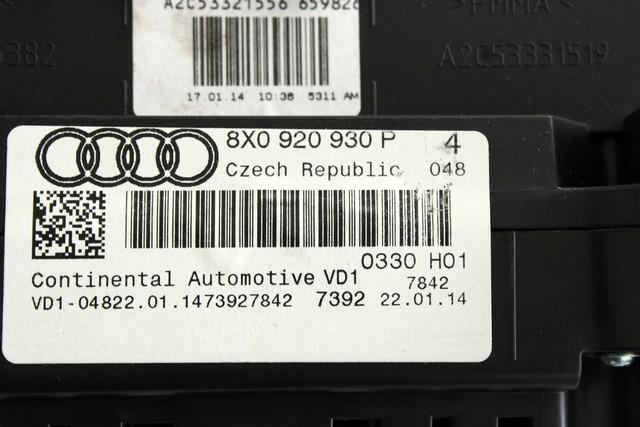 KOMPLET ODKLEPANJE IN VZIG  OEM N. 33304 KIT ACCENSIONE AVVIAMENTO ORIGINAL REZERVNI DEL AUDI A1 8X 8X1 8XF (2010 - 2015)DIESEL LETNIK 2014