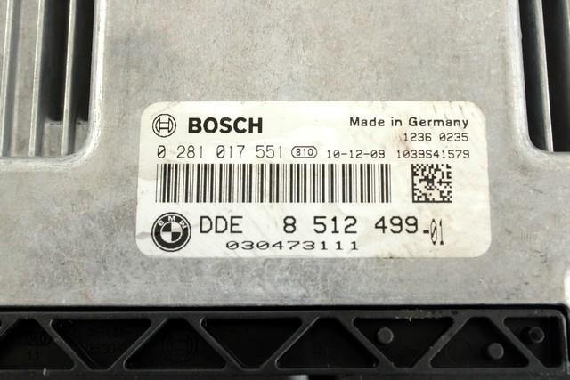 KOMPLET ODKLEPANJE IN VZIG  OEM N. 32114 KIT ACCENSIONE AVVIAMENTO ORIGINAL REZERVNI DEL BMW X1 E84 (2009 - 2015)DIESEL LETNIK 2011