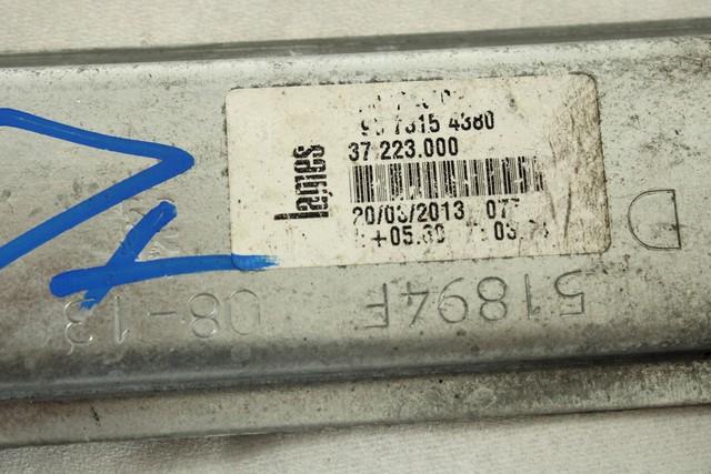 MEHANIZEM DVIGA SPREDNJIH STEKEL  OEM N. 8684 SISTEMA ALZACRISTALLO PORTA ANTERIORE ELETTRI ORIGINAL REZERVNI DEL PEUGEOT 208 CA CC MK1 (2012 -2019) DIESEL LETNIK 2013