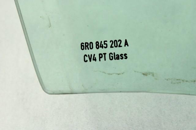 STEKLO SPREDNJIH DESNIH VRAT OEM N. 6R0845202A ORIGINAL REZERVNI DEL VOLKSWAGEN POLO 6R1 6C1 (06/2009 - 02/2014) BENZINA LETNIK 2012