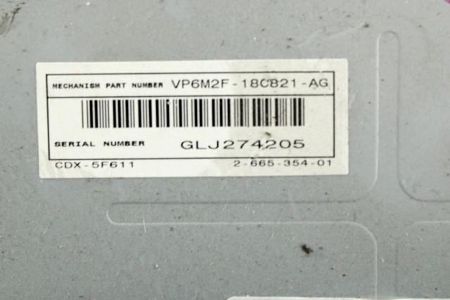 RADIO CD / OJACEVALNIK / IMETNIK HIFI OEM N. 7M5T-18C939-EA ORIGINAL REZERVNI DEL FORD FOCUS DA HCP DP MK2 R BER/SW (2008 - 2011) DIESEL LETNIK 2008