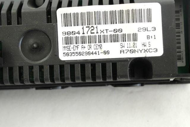 POTOVALNI RACUNALNIK OEM N. 98041721XT ORIGINAL REZERVNI DEL CITROEN C3 MK2 SC (2009 - 2016) DIESEL LETNIK 2014