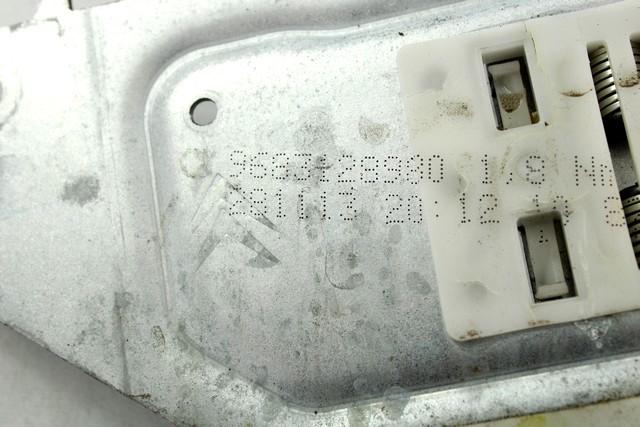 MEHANIZEM DVIGA ZADNJIH STEKEL  OEM N. 33395 ORIGINAL REZERVNI DEL CITROEN C3 MK2 SC (2009 - 2016) DIESEL LETNIK 2014