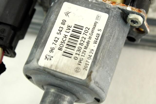 MEHANIZEM DVIGA SPREDNJIH STEKEL  OEM N. 33807 SISTEMA ALZACRISTALLO PORTA ANTERIORE ELETTR ORIGINAL REZERVNI DEL PEUGEOT 208 CA CC MK1 (2012 -2019) BENZINA LETNIK 2017