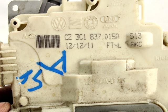 CENTRALNO ZAKLEPANJE PREDNIH LEVIH VRAT OEM N. 3C1837015A ORIGINAL REZERVNI DEL VOLKSWAGEN PASSAT B7 362 365 BER/SW (10/2010 - 2015)DIESEL LETNIK 2012