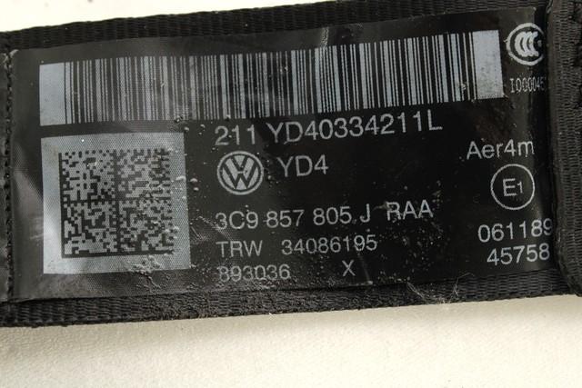 VARNOSTNI PAS OEM N. 3C9857805JRAA ORIGINAL REZERVNI DEL VOLKSWAGEN PASSAT B7 362 365 BER/SW (10/2010 - 2015)DIESEL LETNIK 2012