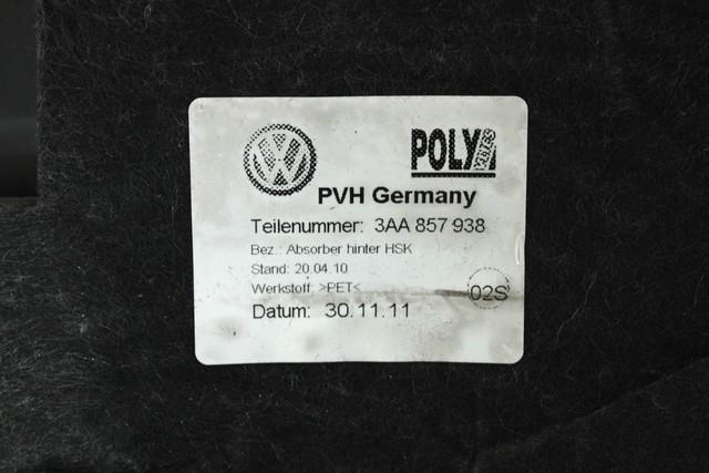 PREDAL ZA DOKUMENTE OEM N. 3C1857097BK ORIGINAL REZERVNI DEL VOLKSWAGEN PASSAT B7 362 365 BER/SW (10/2010 - 2015)DIESEL LETNIK 2012