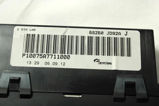 POTOVALNI RACUNALNIK OEM N. 68260JD92A ORIGINAL REZERVNI DEL NISSAN QASHQAI J10C (2006 - 2010) DIESEL LETNIK 2007