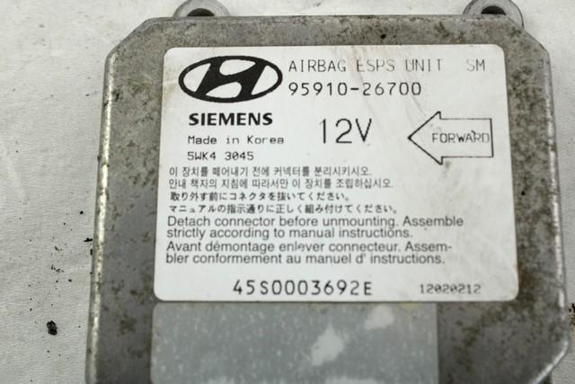 RACUNALNIK AIRBAG OEM N. 95910-26700 ORIGINAL REZERVNI DEL HYUNDAI SANTA FE SM MK1 (2000 - 2006) DIESEL LETNIK 2002