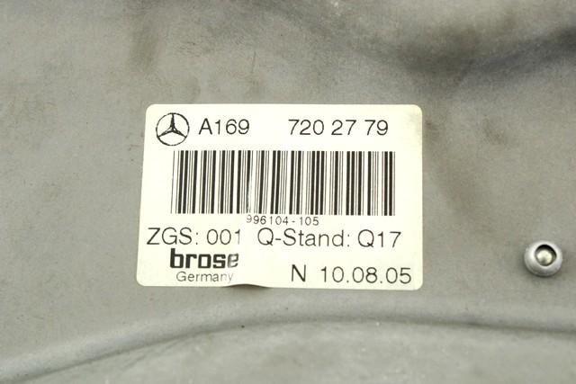 MEHANIZEM DVIGA SPREDNJIH STEKEL  OEM N. 18264 SISTEMA ALZACRISTALLO PORTA ANTERIORE ELETTR ORIGINAL REZERVNI DEL MERCEDES CLASSE A W169 5P C169 3P (2004 - 04/2008) DIESEL LETNIK 2005