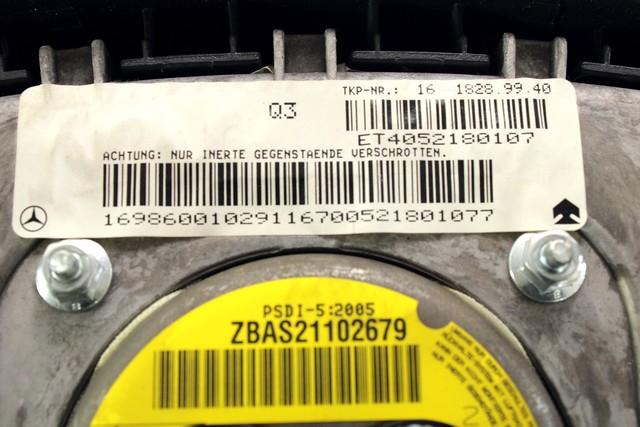 KIT AIRBAG KOMPLET OEM N. 18264 KIT AIRBAG COMPLETO ORIGINAL REZERVNI DEL MERCEDES CLASSE A W169 5P C169 3P (2004 - 04/2008) DIESEL LETNIK 2005
