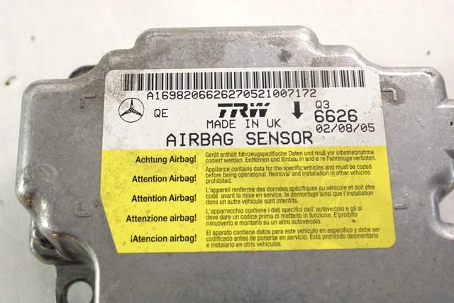 KIT AIRBAG KOMPLET OEM N. 18264 KIT AIRBAG COMPLETO ORIGINAL REZERVNI DEL MERCEDES CLASSE A W169 5P C169 3P (2004 - 04/2008) DIESEL LETNIK 2005