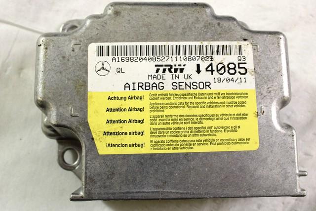 KIT AIRBAG KOMPLET OEM N. 18508 KIT AIRBAG COMPLETO ORIGINAL REZERVNI DEL MERCEDES CLASSE B W245 T245 5P (2005 - 2011) DIESEL LETNIK 2011