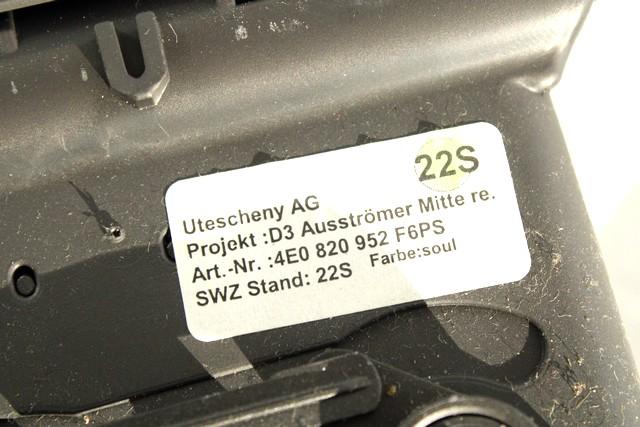 CENTRALNE PREZRACEVALNE SOBE  OEM N. 4E0820952F6PS ORIGINAL REZERVNI DEL AUDI A8 MK2 D3/4E (2002 - 2009)BENZINA LETNIK 2004