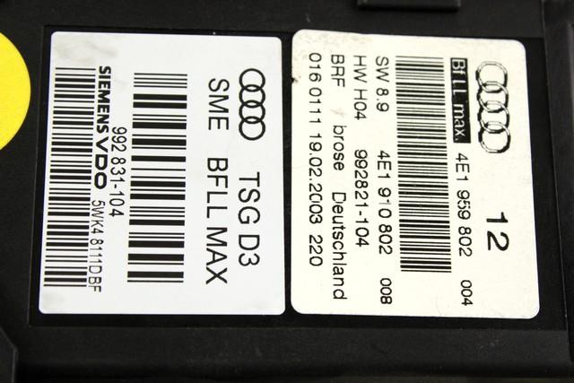 MEHANIZEM DVIGA SPREDNJIH STEKEL  OEM N. 16888 SISTEMA ALZACRISTALLO PORTA ANTERIORE ELETTR ORIGINAL REZERVNI DEL AUDI A8 MK2 D3/4E (2002 - 2009)BENZINA LETNIK 2004