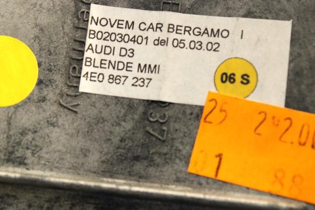 NOTRANJE OKRASNE LETVE  OEM N. 16888 MODANATURE LISTELLI INTERNI ORIGINAL REZERVNI DEL AUDI A8 MK2 D3/4E (2002 - 2009)BENZINA LETNIK 2004