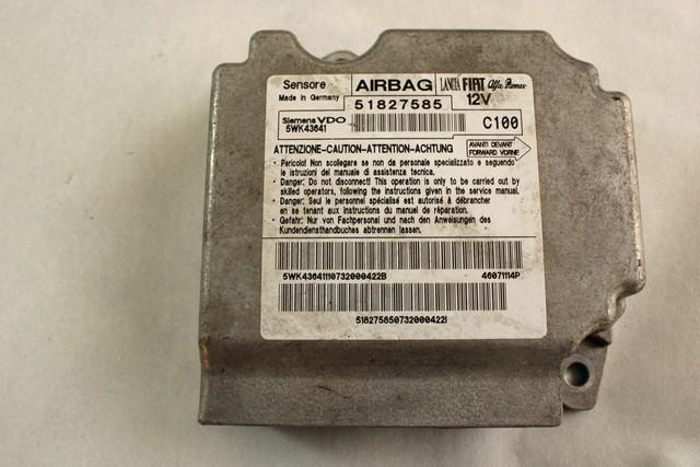 KIT AIRBAG KOMPLET OEM N. 26602 KIT AIRBAG COMPLETO ORIGINAL REZERVNI DEL FIAT BRAVO 198 (02/2007 - 2010) DIESEL LETNIK 2008