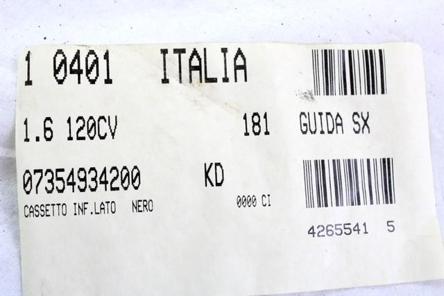 PREDAL ZA DOKUMENTE OEM N. 735428801 ORIGINAL REZERVNI DEL LANCIA DELTA 844 MK3 (2008 - 2014) DIESEL LETNIK 2009