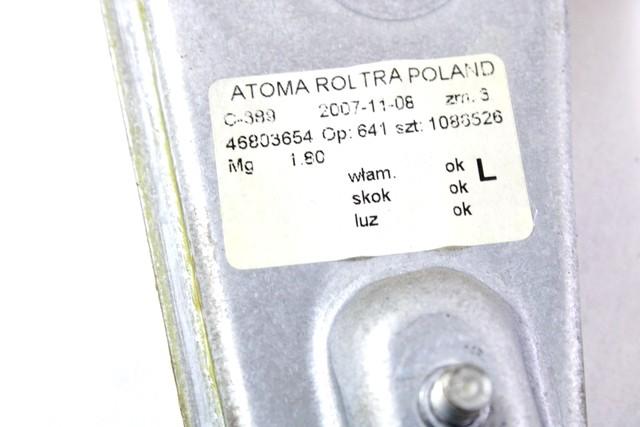 ROCNI SISTEM ZA DVIGOVANJE ZADNJEGA STEKLA  OEM N. 46803654 ORIGINAL REZERVNI DEL FIAT PANDA 169 (2003 - 08/2009) BENZINA/METANO LETNIK 2007