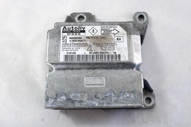 KIT AIRBAG KOMPLET OEM N. 23384 KIT AIRBAG COMPLETO ORIGINAL REZERVNI DEL PEUGEOT 308 4A 4B 4C 4E 4H MK1 BER/SW/CC (2007 - 2013) DIESEL LETNIK 2008