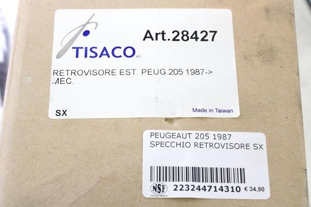 8148A7 SPECCHIETTO RETROVISORE ESTERNO LATO SINISTRO REGOLAZIONE MANUALE PEUGEOT 205 1.1 B 3P RICAMBIO NUOVO