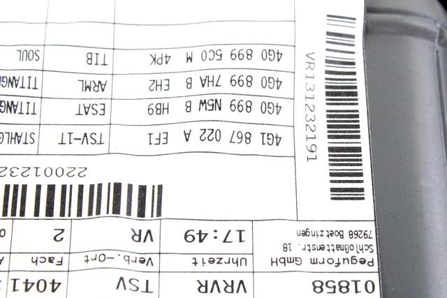 NOTRANJA OBLOGA SPREDNJIH VRAT OEM N. PNADTADA6C7SW5P ORIGINAL REZERVNI DEL AUDI A6 C7 BER/SW/ALLROAD (2011 - 2018)DIESEL LETNIK 2012