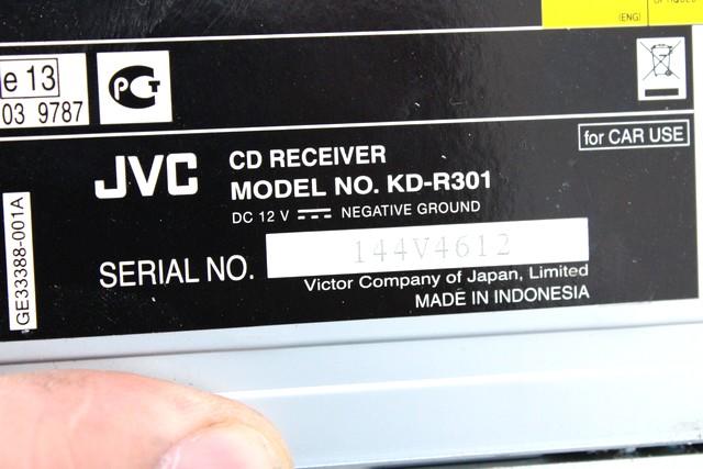 RADIO CD / OJACEVALNIK / IMETNIK HIFI OEM N. KD-R301 ORIGINAL REZERVNI DEL PEUGEOT BOXER MK2 (2006 - 2014)DIESEL LETNIK 2010