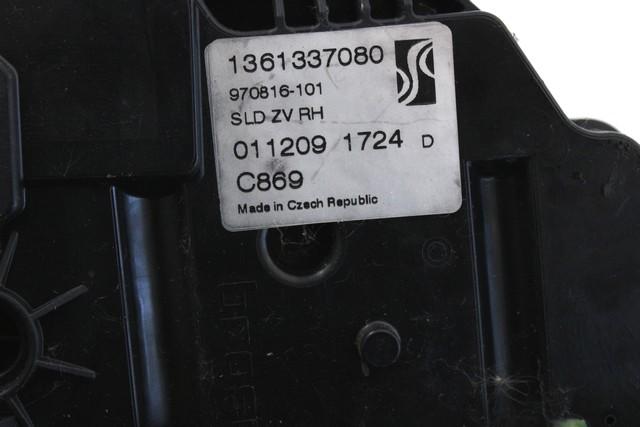 CENTRALNO ZAKLEPANJE ZADNJIH DESNIH VRAT OEM N. 1361337080 ORIGINAL REZERVNI DEL PEUGEOT BOXER MK2 (2006 - 2014)DIESEL LETNIK 2010