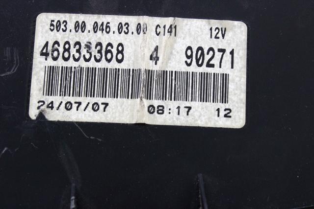 KILOMETER STEVEC OEM N. 46833368 ORIGINAL REZERVNI DEL FIAT PUNTO 188 MK2 R (2003 - 2011) BENZINA LETNIK 2007