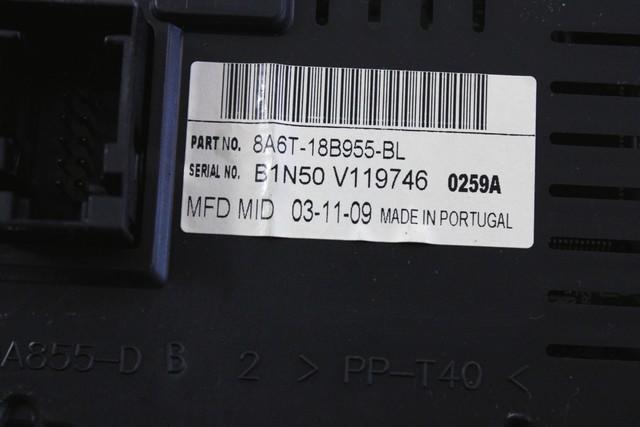 POTOVALNI RACUNALNIK OEM N. 8A6T-18B955-BL ORIGINAL REZERVNI DEL FORD FIESTA CB1 CNN MK6 (09/2008 - 11/2012) BENZINA/GPL LETNIK 2010