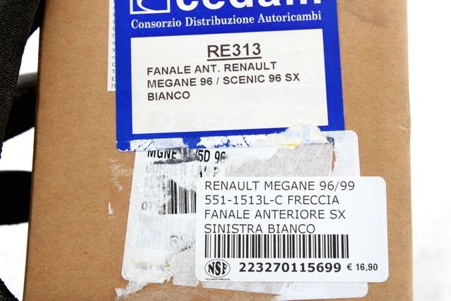 SPREDNJI INDIKATOR OEM N. 7700831466 ORIGINAL REZERVNI DEL RENAULT MEGANE MK1 BA0/1 EA0/1 LA0/1 DA0/1 KA0/1 (1995 -2003)BENZINA LETNIK 1996