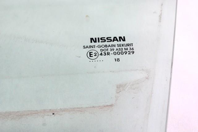 STEKLO SPREDNJIH LEVIH VRAT OEM N. 803015FA0A ORIGINAL REZERVNI DEL NISSAN MICRA K14 MK5 (DAL 2017) BENZINA LETNIK 2018