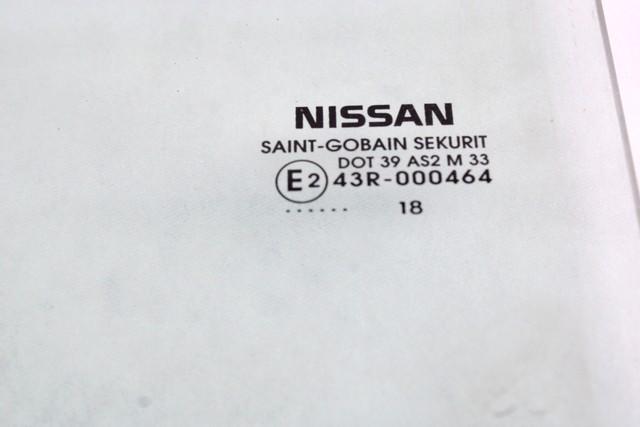 ZADNJA LEVA STEKLO OEM N. 823015FA5A ORIGINAL REZERVNI DEL NISSAN MICRA K14 MK5 (DAL 2017) BENZINA LETNIK 2018