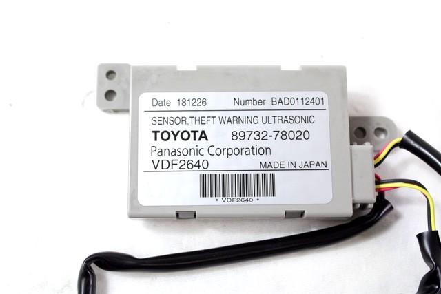 RACUNALNIK AVTOALARMA/BLOKADA MOTORJA OEM N. 89732-78020 ORIGINAL REZERVNI DEL LEXUS NX Z1 (2014 - 2021)IBRIDO (ELETRICO-BENZINA) LETNIK 2019