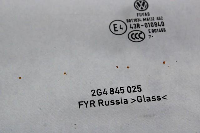 ZADNJA LEVA STEKLO OEM N. 2G4845025 ORIGINAL REZERVNI DEL VOLKSWAGEN POLO AW1 (DAL 2017)DIESEL LETNIK 2018