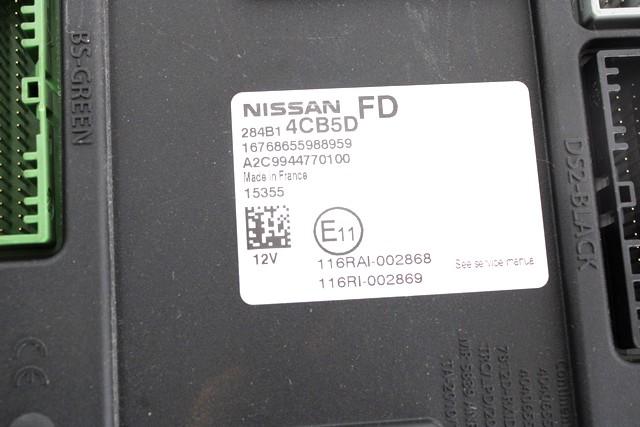 RACUNALNIK MOTORJA/REM OEM N. 284B14CB5D ORIGINAL REZERVNI DEL NISSAN QASHQAI J11 (2013 - 2021)DIESEL LETNIK 2016