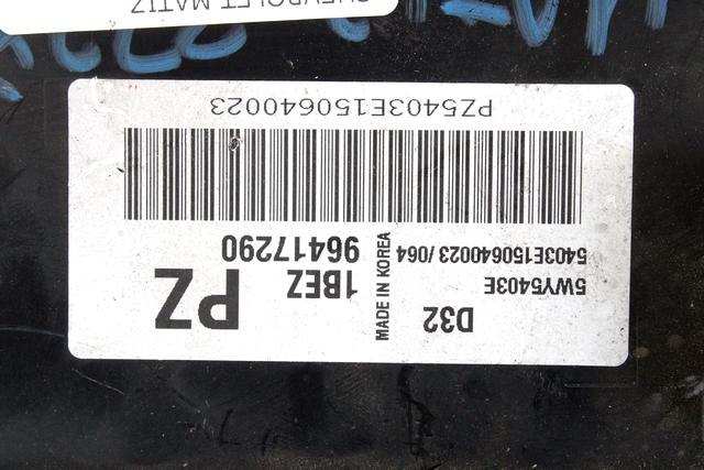 OSNOVNA KRMILNA ENOTA DDE / MODUL ZA VBRIZGAVANJE OEM N. 96417290 ORIGINAL REZERVNI DEL CHEVROLET MATIZ M200 (2005 - 2010) BENZINA LETNIK 2008